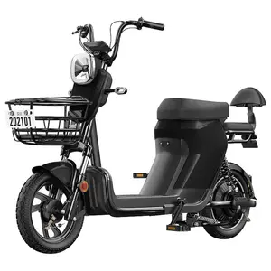 Bicicleta elétrica para entrega de alimentos, motocicleta de motocross para entrega de alimentos, bicicleta motorizada para adultos