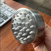 Pommeau de douche fixe compact en acier inoxydable brossé SS304 robuste, 78 mm, anti-colmatage, design moderne pour gymnases et écoles publiques