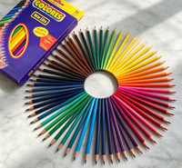Crayons de dessin écologiques non toxiques, multicolores, en bois, pour l'école, 12/18/24/36 couleurs, à base d'huile