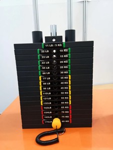 Bloques de Peso Ajustables de Acero Q235 con Buje de Plástico, Precio Económico, Pila de Pesas para Equipos de Gimnasio, Discos de Peso de Calidad - Product Image 2