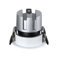 Spot LED encastré anti-éblouissement orientable COB Ra90 en aluminium pour éclairage architectural d'hôtel