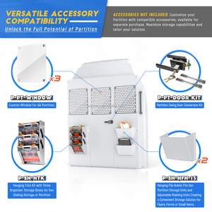 Mampara <span class=keywords><strong>de</strong></span> Seguridad para Furgoneta <span class=keywords><strong>de</strong></span> Carga PT-TR-HR, Protección <span class=keywords><strong>de</strong></span> Techo Alto, Compatible con <span class=keywords><strong>Furgonetas</strong></span> <span class=keywords><strong>Transit</strong></span> <span class=keywords><strong>de</strong></span> Tamaño Completo - Product Image 5