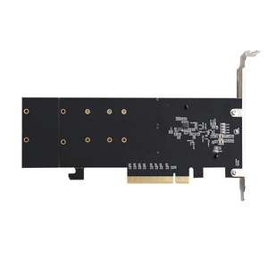 Thẻ mở rộng pcie3.1-8x đến 2m. 2 (m-key) X8 <span class=keywords><strong>PCI</strong></span> Express sang thẻ Bộ chuyển đổi kép M.2 PCIe SSD 2 PCIe 3.0 m. 2 ssds (NVMe) - Product Image 3