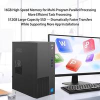 Computadora de Escritorio AOC Rongguang T200 G6900 8G 256 de Estado Sólido, para Oficina en Casa, Pantalla Única, Juegos, Máquina Completa