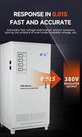 Stabilisateur de tension automatique triphasé WF.EL TNS-90KVA 380V AC 50/60Hz en cuivre, haute efficacité 0.98, régulateur de tension