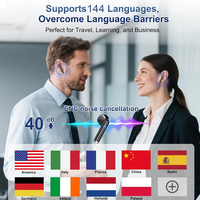 Écouteurs de traduction sans fil BT 5.4 TWS Traduction linguistique en temps réel par IA Écouteurs avec 144 langues pour les entreprises Nouveau produit