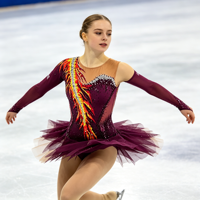 Robe de patinage artistique rouge vin à imprimé flamme et strass, manches longues, jupe à franges pour enfants et adultes, performance de patinage sur glace