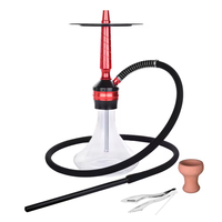 Set Hookah Shisha Aluminium Berkualitas Tinggi Gaya Modern Grosir dengan Selang Silikon, Hookah Shisha Laris Manis