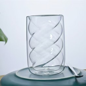Tasses à café en verre à <span class=keywords><strong>double</strong></span> paroi, mug à expresso, 300 ml, mug en verre transparent résistant à la chaleur - Product Image 3