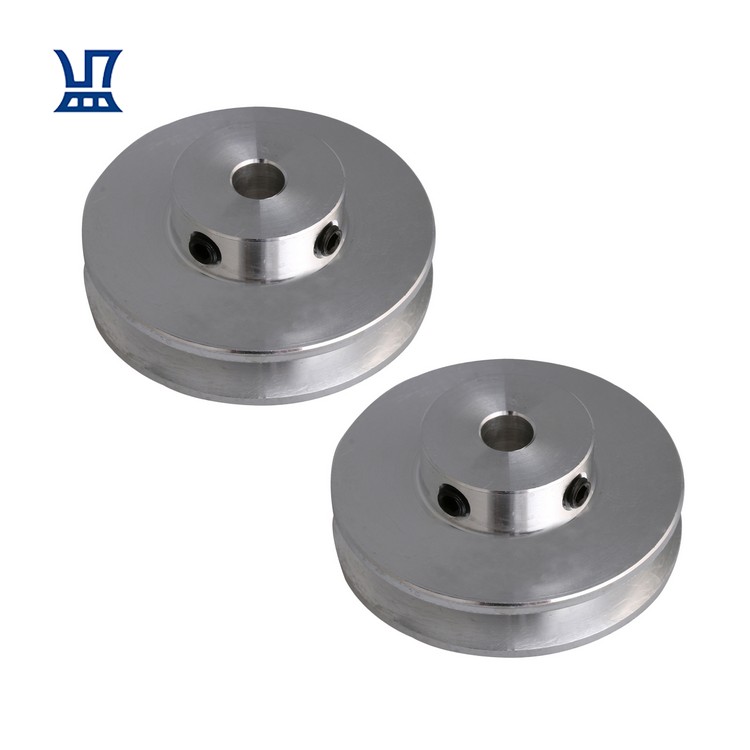 BQLZR Free Shipping 2Pcs Aluminium v groove belt pulley Drive Groove Timing Pulley for Aluminum parts 41x6mm