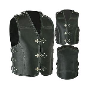 ครุยเซอร์รถจักรยานยนต์ปรับแต่ง2022นอร์ทอเมริกันหนังเสื้อกั๊กที่มีคุณภาพสูงหนังใหม่2022 Biker เสื้อกั๊กสบายๆ - Product Image 1