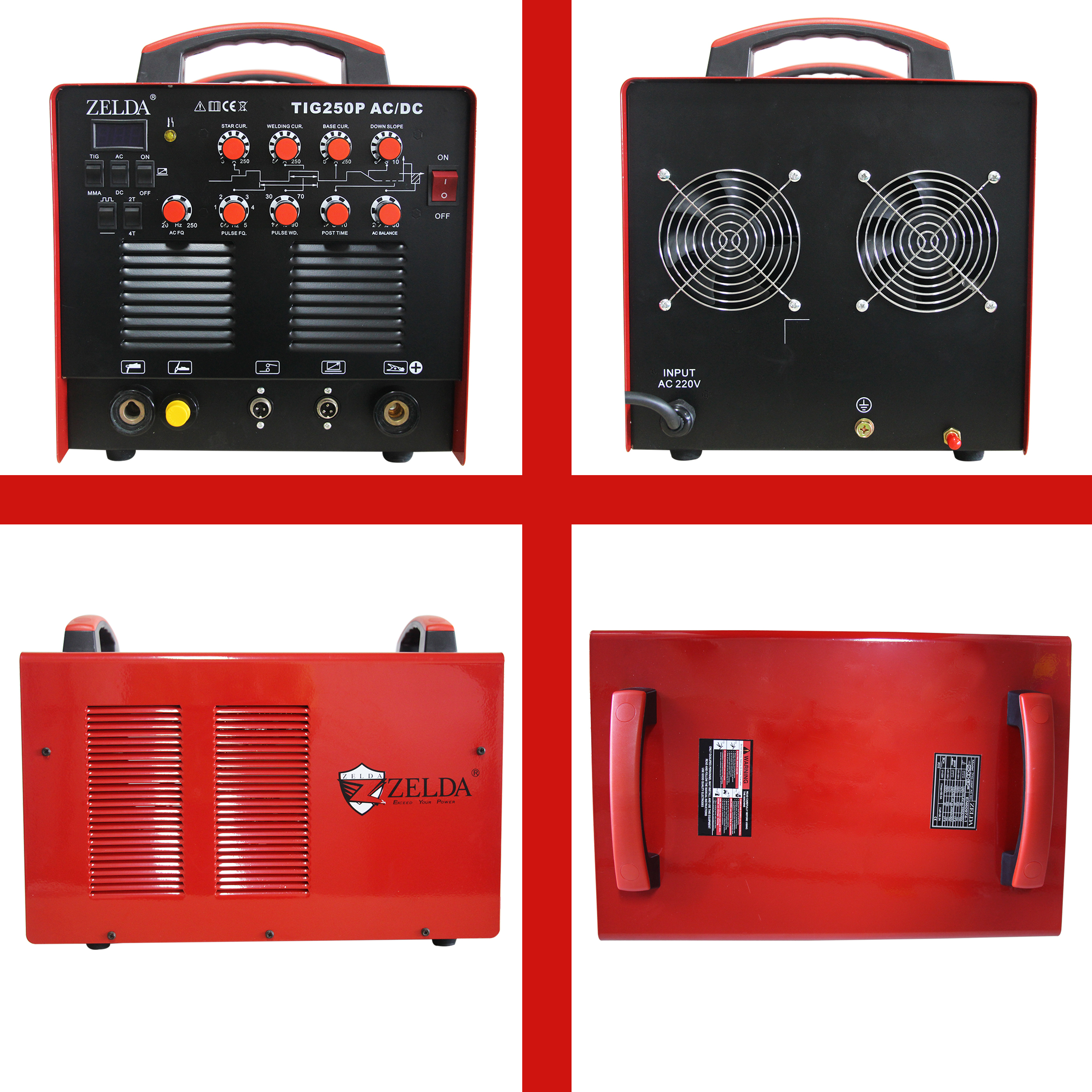 ZELDA TIG AC DC Welding Machine 250amp TIG Aluminum DC Welder · image 3