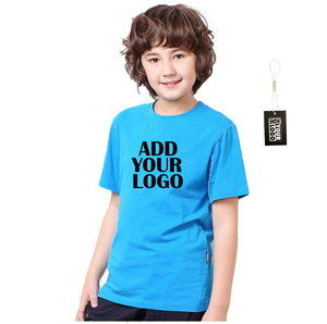 Etiquetas gratis Imprimir y colgar etiquetas Uniforme escolar Impreso personalizado 100% Camiseta de algodón Premium para niños, camiseta de marca para jóvenes - Product Image 1