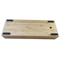 Boîtier de clavier mécanique en bois personnalisé, fraisage CNC, bois de rose, boîtier en bois, plaque PCB pour clavier mécanique MX