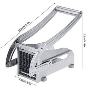 Coupe-pommes de terre et coupe-frites professionnel en acier inoxydable – Nouveauté : Outil métallique pour couper les pommes de terre et les carottes - Product Image 5