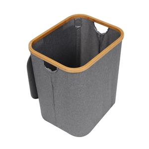 Cesto de Ropa Sucia de Bambú con Tapa, Cesto para Ropa Sucia con Asas, Cesto Plegable para Transportar Fácilmente la Ropa Sucia - Product Image 2
