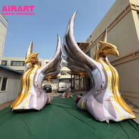 Modèle gonflable de phénix pour la décoration d'expositions d'art |   Peluche gonflable personnalisée en forme d'oiseau phénix pour les événements festifs