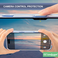 Couverture de téléphone innovante en tpu pc protection de contrôle de caméra étui de téléphone portable magnétique transparent pour iphone 16
