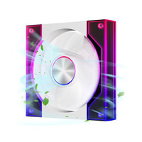 Ventilateur de refroidissement pour boîtier PC AntarcChill ARGB 120 mm PWM RVB adressable avec effet miroir infini pour ordinateur de bureau et processeur de jeu