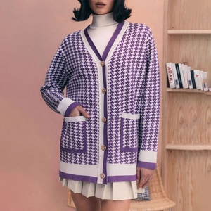 Cardigan a maniche lunghe Cardigan da <span class=keywords><strong>donna</strong></span> autunno inverno abiti a punto aperto da <span class=keywords><strong>donna</strong></span> - Product Image 4