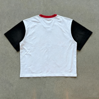 T-shirt Streetwear à Logo Personnalisé, Coupe Boxy, T-shirt Court Boxy pour Hommes, T-shirt Graphique en Coton 100% de Grammage Lourd et Surdimensionné pour Hommes