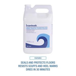 Pulimento para Pisos de Alto Tráfico Boardwalk, Botella de 1 Galón con Producto de Cera 4/Bundle para Áreas de Alto Tráfico - Product Image 5