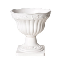 Pot de fleurs décoratif en plastique de style européen, colonne romaine haute, pour fleuriste, plantes d'intérieur et d'extérieur