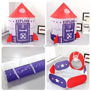 Tente extérieure Tunnel Vente en gros Maison de jeu pour enfants Astronaute de l'espace Tentes de jeu <span class=keywords><strong>pop</strong></span>-up avec tunnel et piscine à balles - Product Image 6