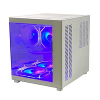 Pcooling approvisionnement d'usine famille et bureau Pc Matx étui Transmission rapide boîtier d'ordinateur Transparent Pc tour ordinateurs de bureau