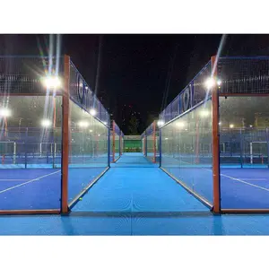 Lapangan bermain padel lapangan tenis luar ruangan dalam ruangan pagar penahan angin sintetis lapangan tenis padel
