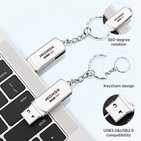 LOGO Kustom USB Logam 4GB 128MB 256MB 512MB Mini USB Flash Drive 2.0 Dengan Gantungan Kunci Pen Drive Memory Stick 8GB 16GB 32GB 64GB