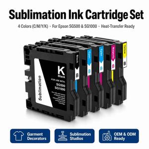 Cartouche de sublimation thermique compatible <span class=keywords><strong>HP</strong></span> pour imprimantes couleur Rico h SG500/Sawgrass SG1000 – Fournitures de bureau complètes - Product Image 3