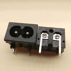 <span class=keywords><strong>Prise</strong></span> d'alimentation CA C8 à 2 broches, connecteur mâle C8 à 2 broches, interrupteur à bascule bleu, <span class=keywords><strong>prise</strong></span> de courant CA 1 sortie, usage industriel - Product Image 1