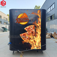 Autocollant unique de conception de camion de nourriture avec logo personnalisé Pizza Food Trailer avec cuisine complète