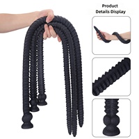 Bouchon anal extra long à billes, jouet sexuel pour hommes et femmes, masturbateur à entrée arrière, masseur anal souple, dilatateur, produit pour adultes