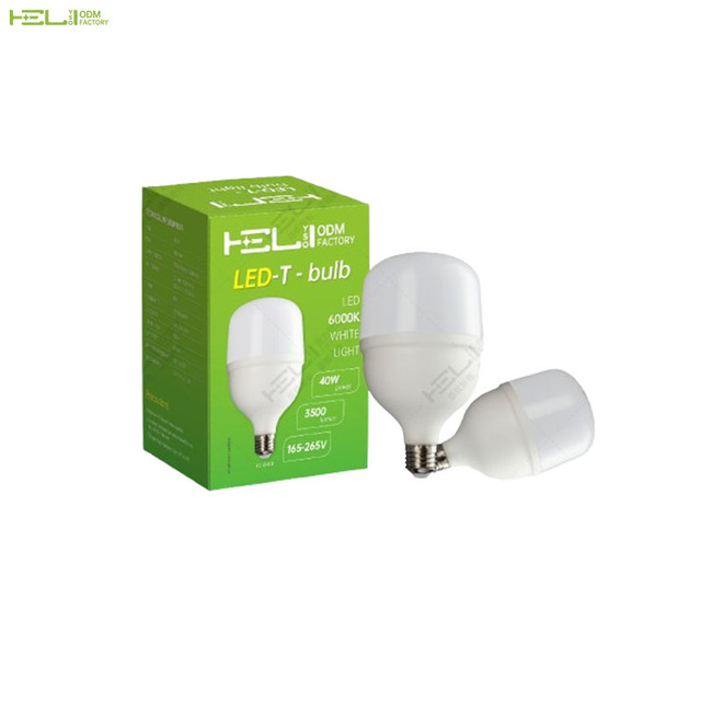 Household 6000K B22 LED Bulb 40W 3500LM High Brightness Work Light for Residential Use