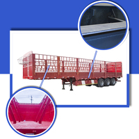Fabrication charge 60 tonnes 80 tonnes 100 tonnes 3 essieux Cargo Animal canne à sucre Transport piquet clôture semi-remorque