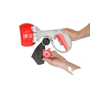 Pala con clip para heces de perro, 2 en 1, inodoro para mascotas, recogedor de excrementos, desechable, Con dispensador de bolsas - Product Image 1