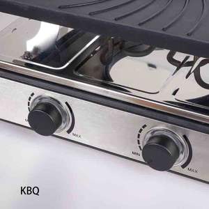 CE Carré Design Fromage Suisse Raclette 8 Personnes <span class=keywords><strong>Table</strong></span> <span class=keywords><strong>Fondue</strong></span> Grill Deux Commandes - Product Image 3