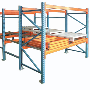 Rack à palettes robuste Push Back Systèmes de rayonnage à palettes Push Back Rail Système coulissant pour étagères de stockage - Product Image 4