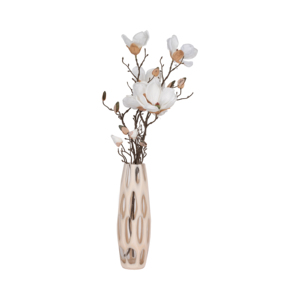 Vaso alto in vetro sagomato per soggiorno, decorazione per la casa, vaso moderno per fiori da tavolo, camera da letto, ufficio, decorativo - Product Image 2