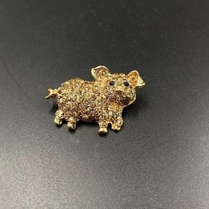 Livraison gratuite mignon <span class=keywords><strong>cochon</strong></span> strass <span class=keywords><strong>broche</strong></span> et épingles accessoires de mariage bijoux de mode - Product Image 4