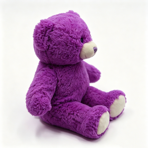 Ours en peluche violet, animal en peluche de couleur unie, décoration esthétique violette, jouet en peluche moelleux, décoration de chambre d'adolescent, ours en peluche à câliner - Product Image 5