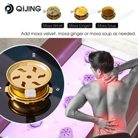 Lavage Salon de coiffure shampooing lit de massage Spa tête thérapie moxibustion lit avec pédicure shampooing Table électrique