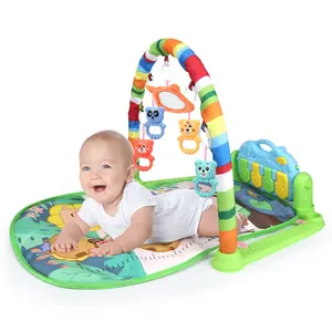 Kids Tummy Time Playmat Playing And Musical Carpet Mats Kick N Play Piano For Baby Activity Gym Mat