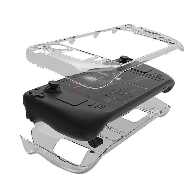 Compatible Steam Deck 2022 Hard Case, Clear Skin, with Steam Deck Applicable Game Console Sleeves