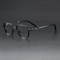 Monture de lunettes optiques carrées classiques en acétate de titane SH0076, monture intégrale, haute qualité, unisexe adulte, vente chaude