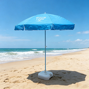 Custom Logo <b>Printed</b> Beach Umbrella Wholesale <b>Large</b> Size UV Protection Outdoor Garden Sun Parasol - Product Image 1