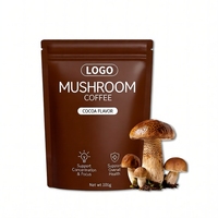 Poudre instantanée de café aux champignons saveur cacao 100g, complément alimentaire pour la santé globale, marque privée en gros