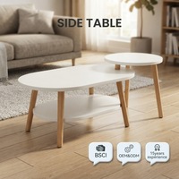 Table basse moderne en bois avec rangement intégré pour salon, mobilier de maison